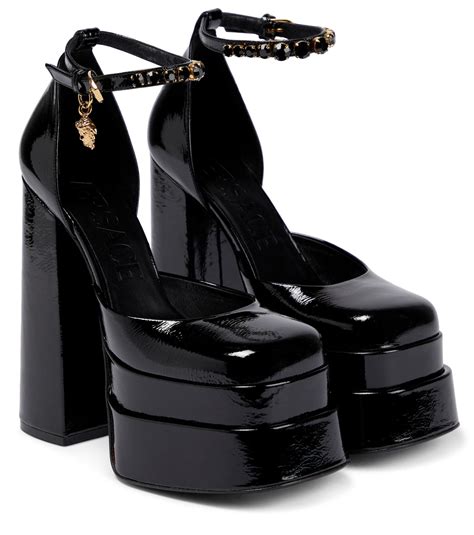 versace medusa platforms velcro|Versace Medusa aevitas pumps.